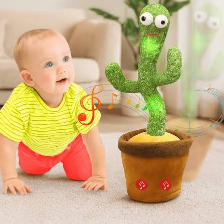 Interactive Dancing Cactus Toy with Music & Voice Repeat