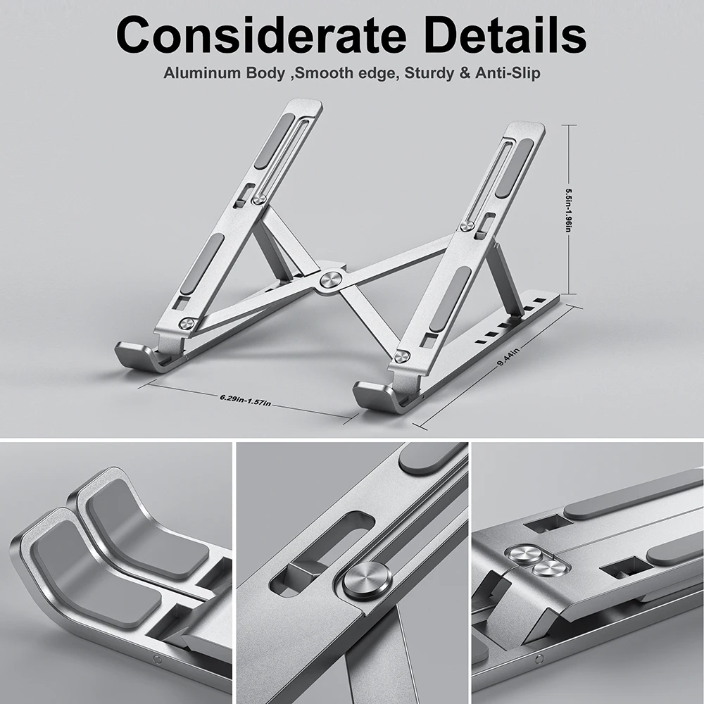 Adjustable Aluminum Laptop Stand