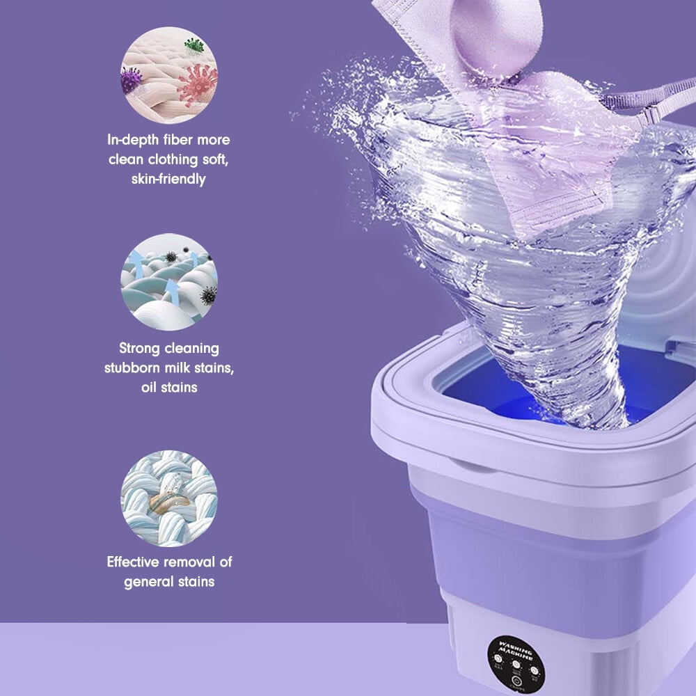 Foldable mini washing machine 8L