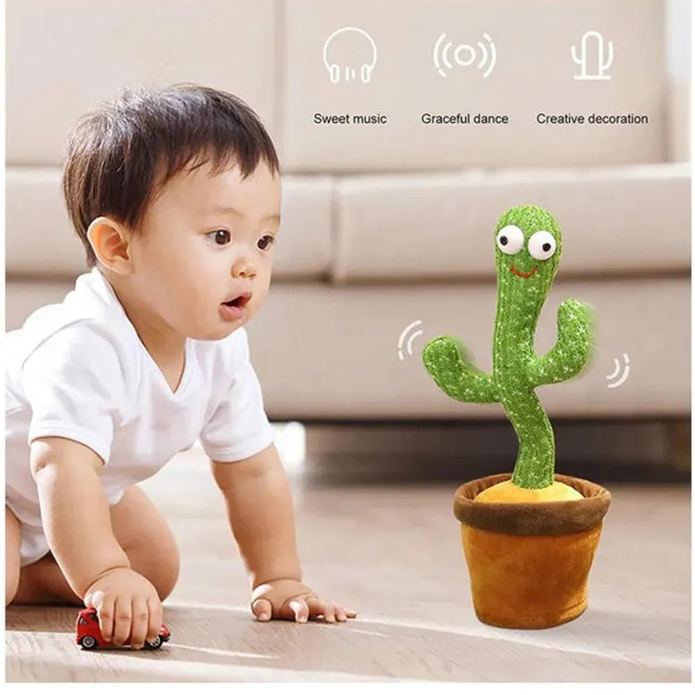 Interactive Dancing Cactus Toy with Music & Voice Repeat