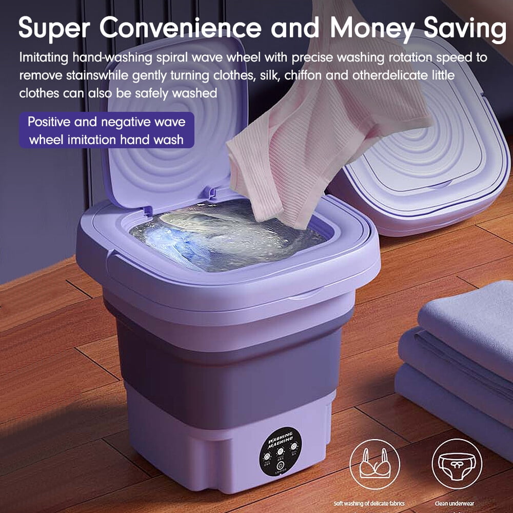 Foldable mini washing machine 8L
