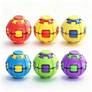 2-in-1 Auto Rotating Fidget Ball Spinner – Stress Relief Magic Spin Toy